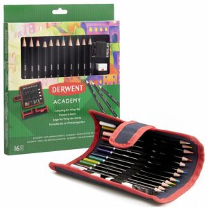foto di Academy set Matite colorate con astuccio arrotolabile - DERWENT