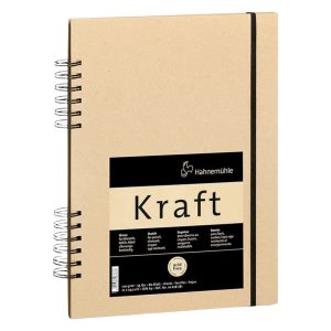 foto di Quaderno per schizzi con spirale Kraft - 120 g/m² - HAHNEMÜHLE