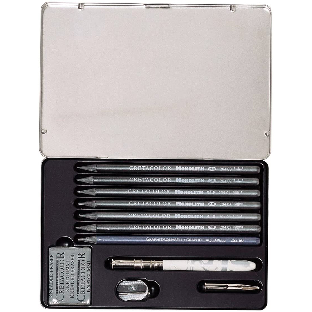 204 30 2 ps foto di Set di matite in Grafite Monolith per scrivere e disegnare - CRETACOLOR