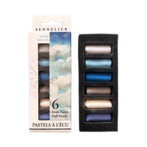 foto di Set da 6 mezzi Pastelli morbidi “à l'écu” - Cielo Estivo - SENNELIER