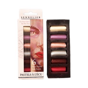 foto di Set da 6 mezzi Pastelli morbidi “à l'écu” - Ritratto chiaro - SENNELIER
