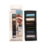 Set da 6 mezzi Pastelli morbidi “à l'écu” - Paesaggio Invernale - SENNELIER