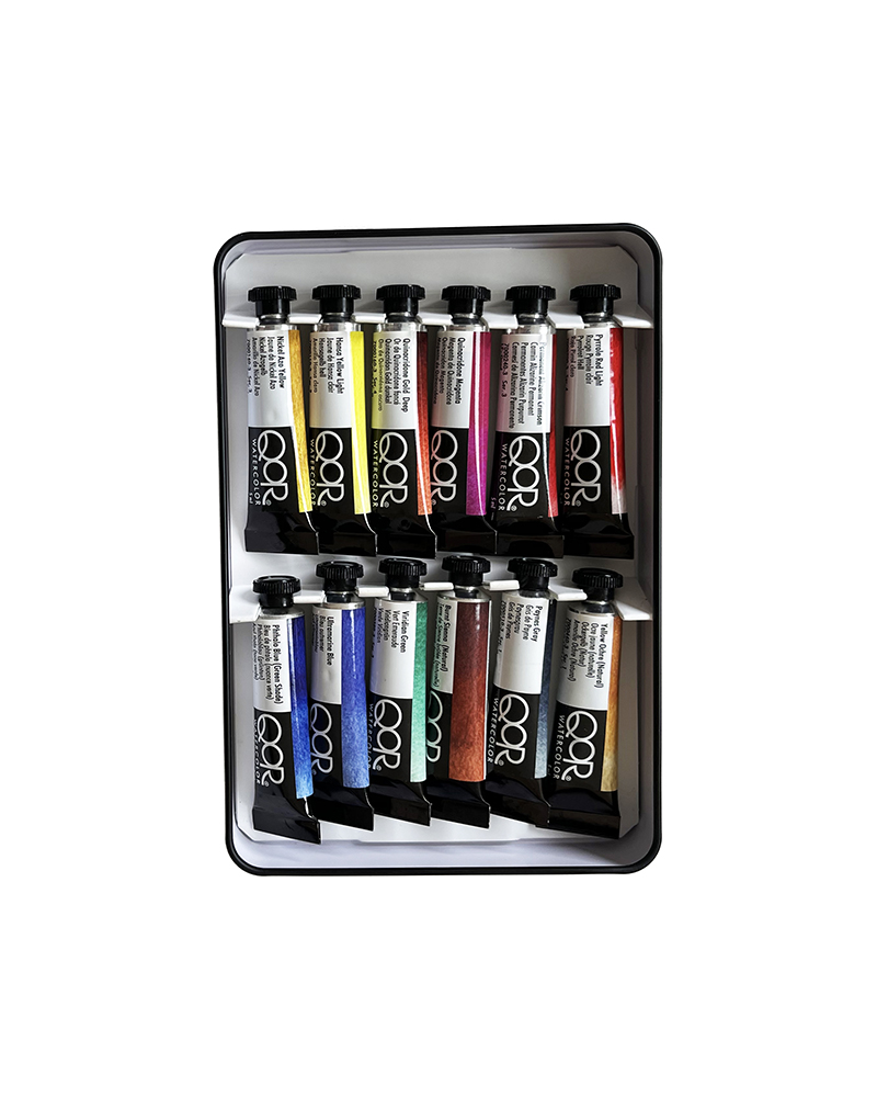 Qor 12ps foto di set 12 acquerelli Qor galleria 1