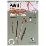 Blocco Paint ON "Grigio - Verde" - 250 g/m² - per paesaggi naturali - CLAIREFONTAINE