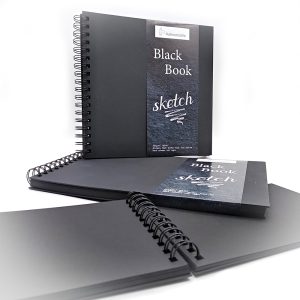 foto di Libro per schizzi a spirale Nero 250 g/m² - HAHNEMÜHLE