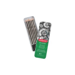 foto di Matite grafite Academy confezione di metallo - DERWENT 2301945