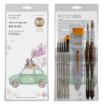 Kit Base "Storie ad Acquerello" - Laura Cortinovis 9 pennelli - BORCIANI e BONAZZI