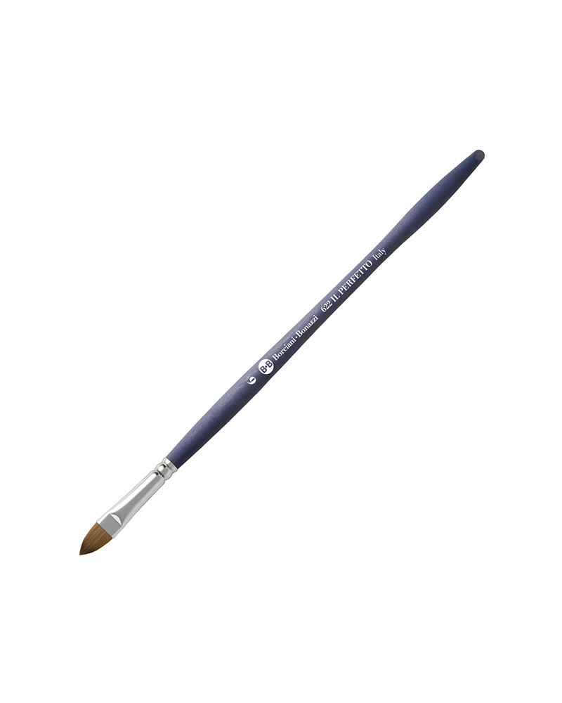 perfetto 622 foto di Pennello Lingua di Gatto in Martora Kolinshy Sintetica - Serie 622 IL PERFETTO - BORCIANI e BONAZZI
