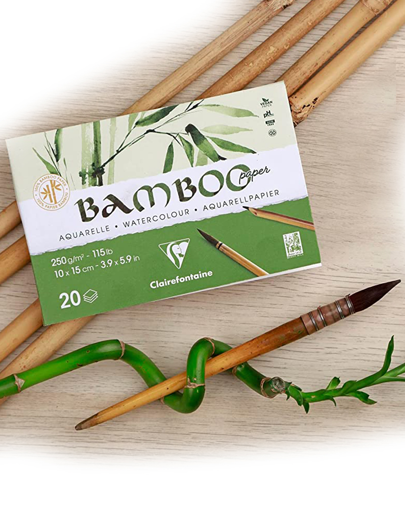 foto di Blocco Bamboo per Acquerello 250 g/m² - CLAIREFONTAINE