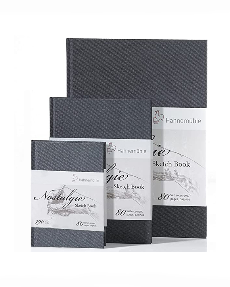 Nostalgie Vetrina vert gall 3D foto di Blocco per schizzi Nostalgie 190 g/m² - formato verticale - HAHNEMÜHLE