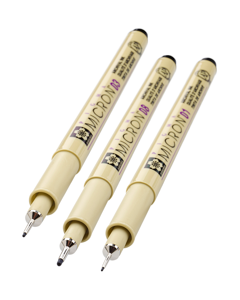 Sakura Pigma Micron vetrina 8D