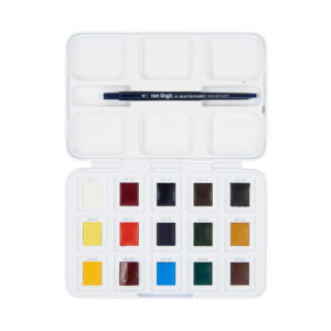 foto di Set Acquerelli Van Gogh - 12 ½ godet +3 in omaggio - confezione in plastica - VAN GOGH