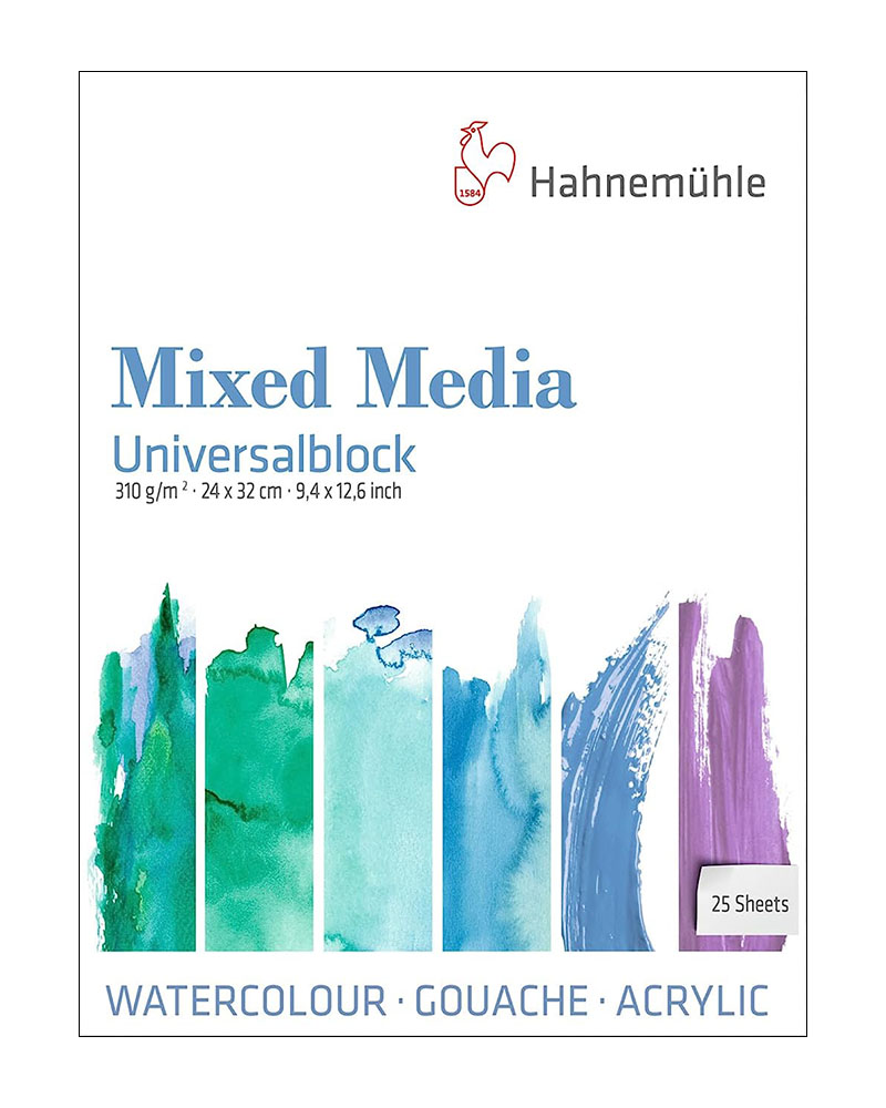 10 650 200 24x32 D foto di Album "Mixed Media"universale per tecniche miste 310 g/m² HAHNEMÜHLE
