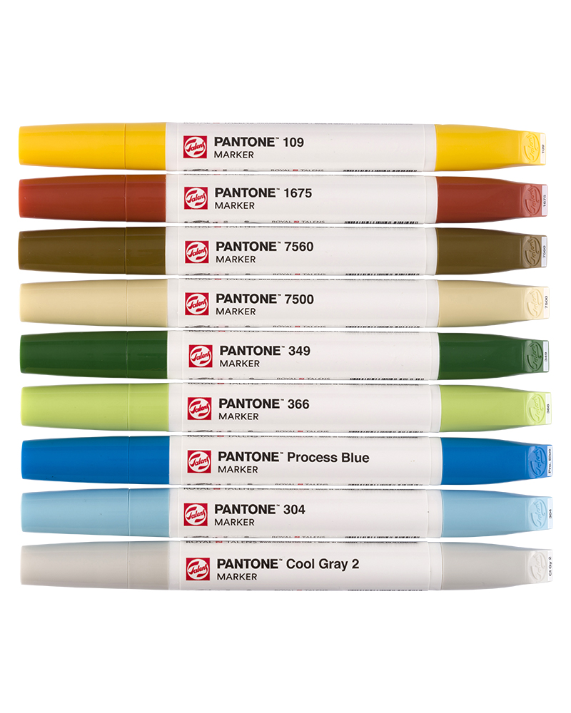 Set Nature D2 foto di Pantone marker Set 9 colori Natura - Talens