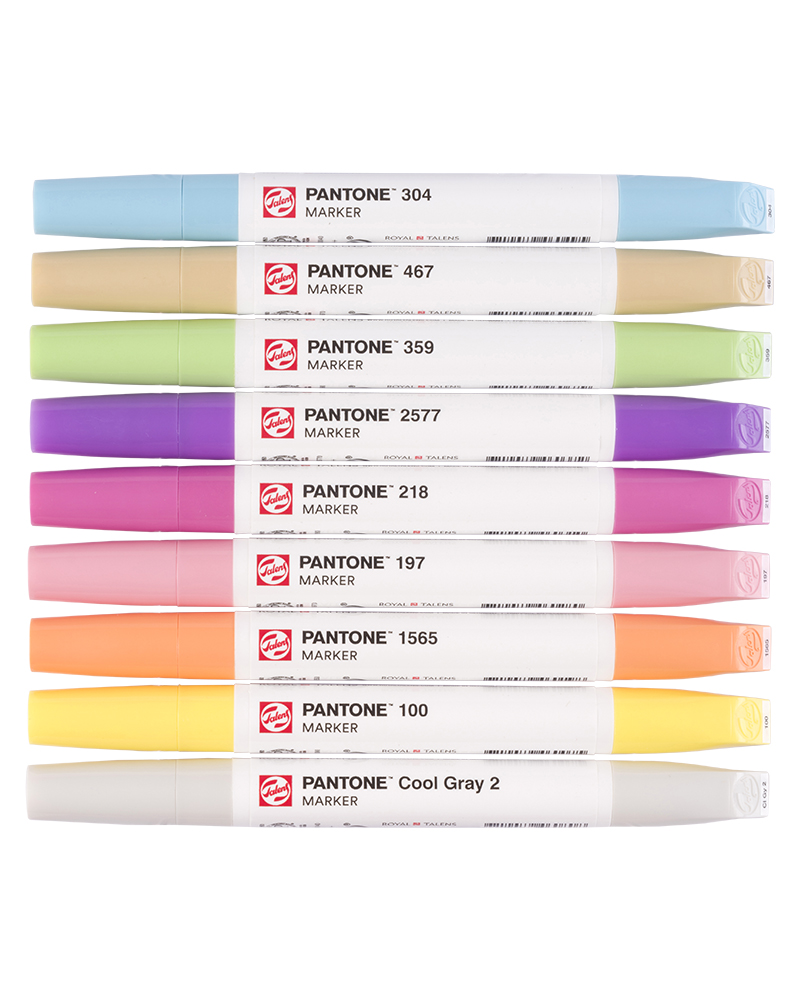 Set Pastel D2 vetr foto di Pantone marker Set 9 colori pastello