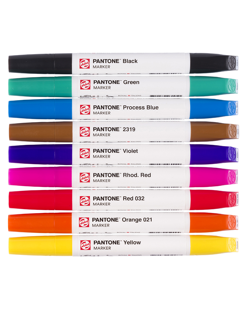 set Primary D2 vetr foto di Pantone marker Set 9 colori primari - Talens