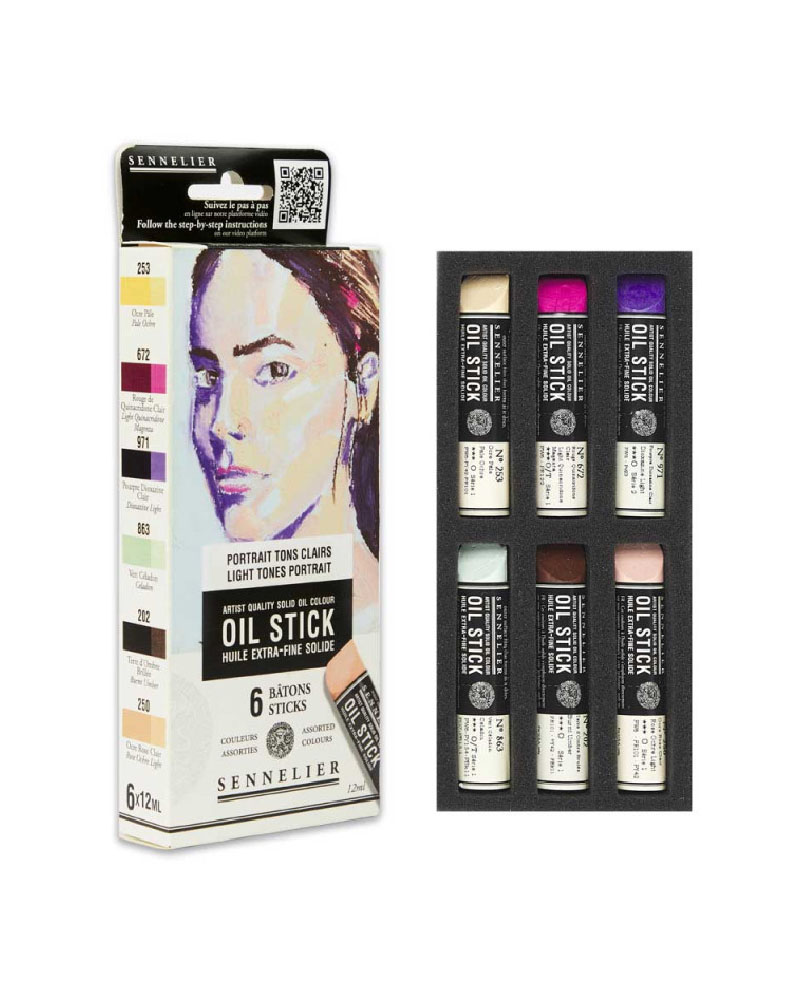 Ritratto toni chiari D1 foto di Set Ritratto toni chiari - mini Oil Stick da 12 ml - SENNELIER